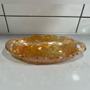 VTG Carnival glass Candy/trinket dish.